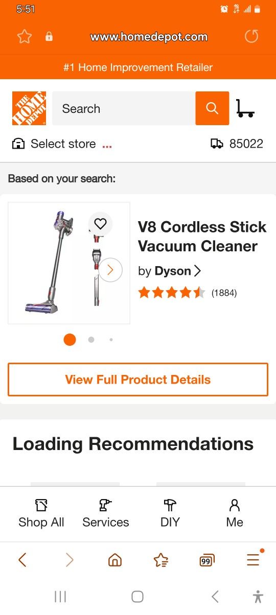 Dyson V8 Brand New Vacuum