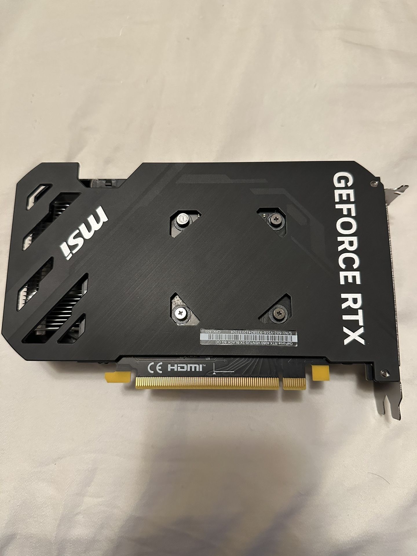 Nvidia RTX 4060 MSI Ventus 2X OC Black