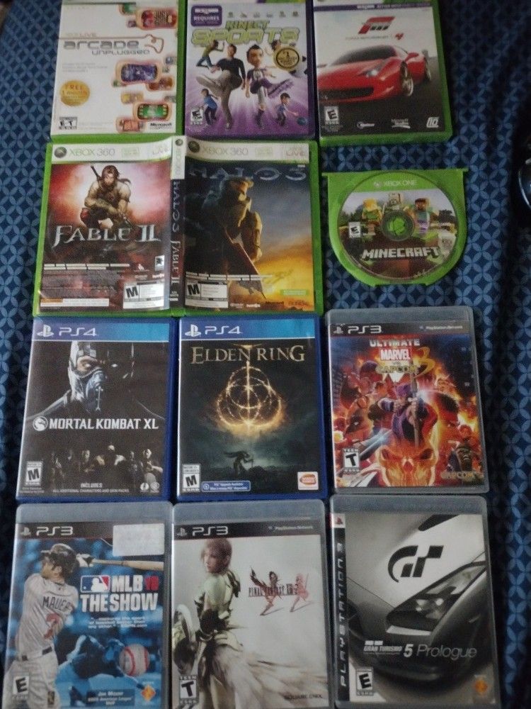 Video Games Xbox 360 PS3 PS4 All In Good Shape And All Work No Offers No Traits 75th Ave Indian School Serious Buyers Only Please