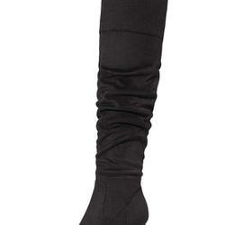 DREAM PAIRS Women's Thigh High Chunky Heel Platform Over The Knee Boots•