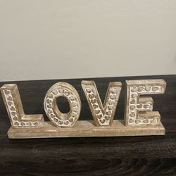 Wooden decor sign