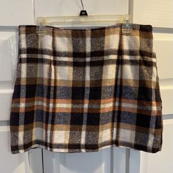 Women’s Plaid Wool Skirt Size XL $8