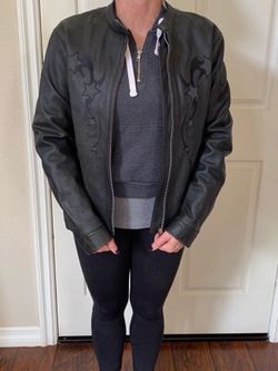 Women’s Motorcycle Leather Jacket- Medium