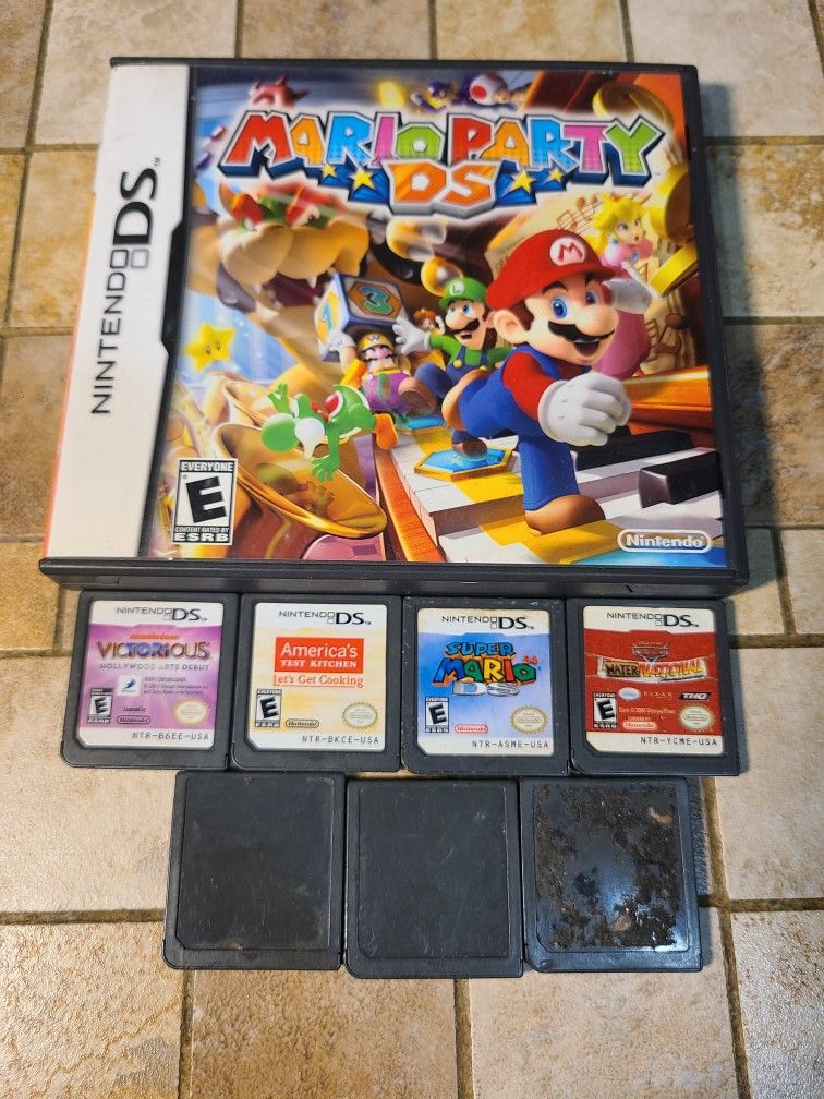 Mario Party DS Nintendo Game with Case & Manual Complete + lot 7 games