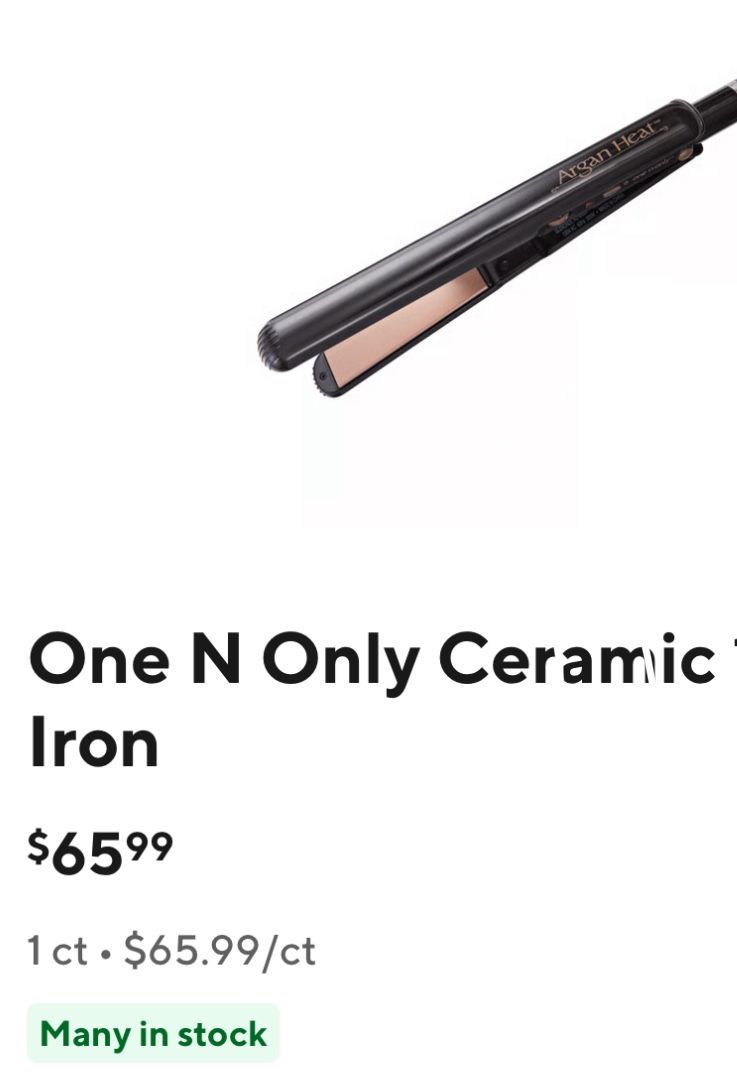 One N Only Ceramic Hair Straightener