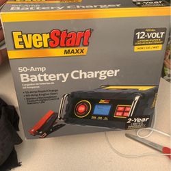 Everstart Maxx 15 Amp Automotive Battery Charger with 50 Amp Engine Start (BC50BE)-New