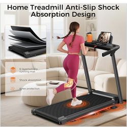 Compact Folding walking pad treadmill for Home – 12% Incline