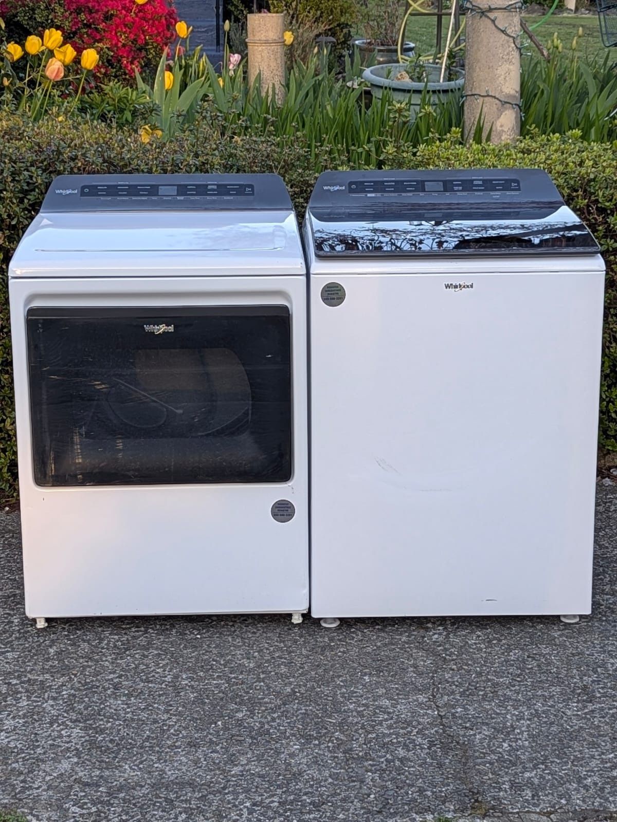 Whirlpool XL Capacity 5.0 cuft washer and 7.4 cuft Electric Dryer. Works Perfect. 30 Days warranty