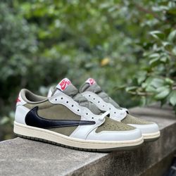 T'ravis Scott x J 1 Retro Low OG SP 'Reverse Olive  Medium Olive'