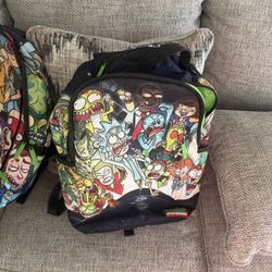 Rick and Morty Sprayground bookbag 