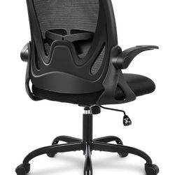 Used -Black  Mid-Back Mesh  Rolling Office Chair 