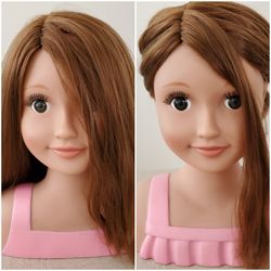 Hair styling head doll
