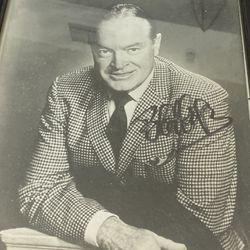 Bob Hope Autographed Picture Vintage 