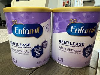 Enfamil Gentlease 12.4oz cans  both for $25