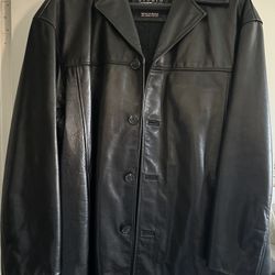 Men’s Wilsons 100% Leather Fully Lined Coat Large