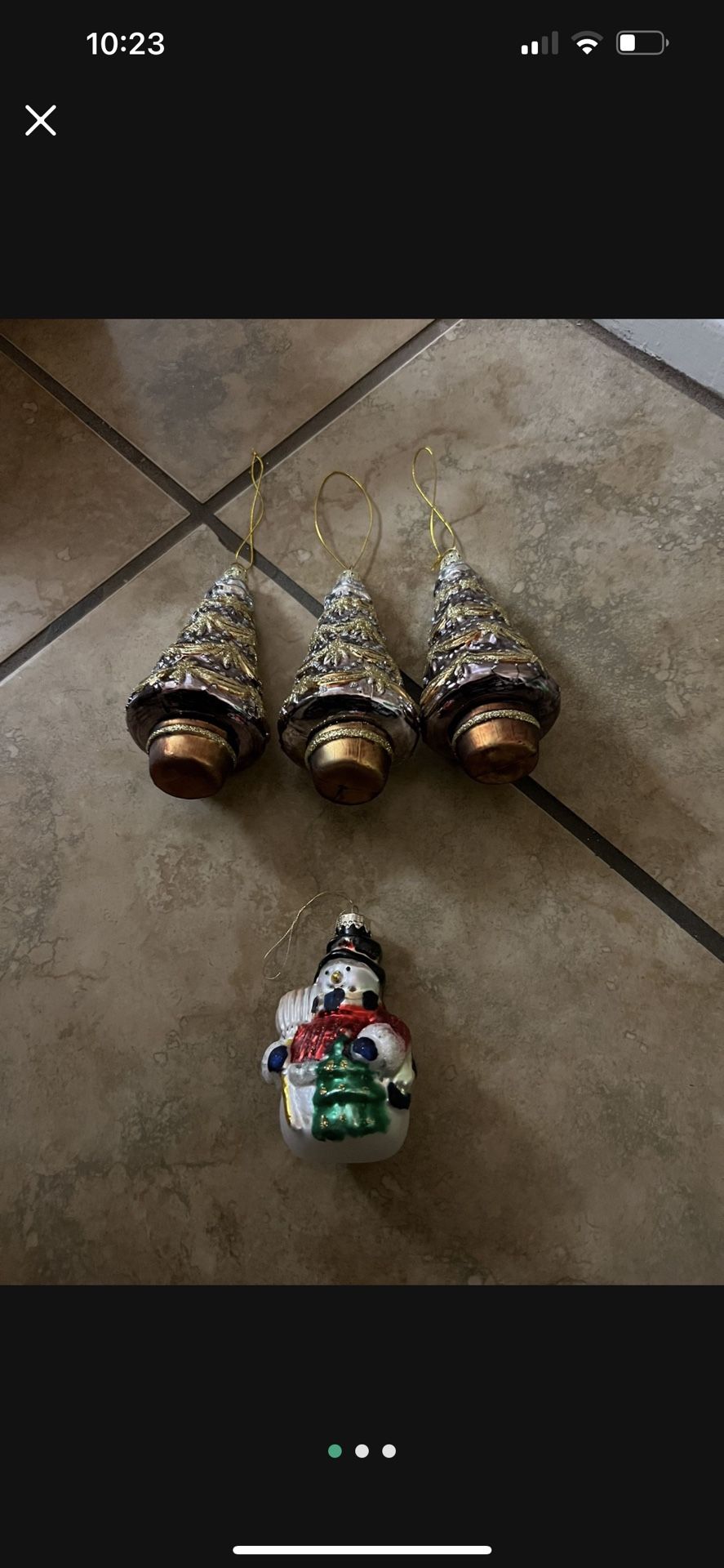 Christmas Decorations Tree Each $3