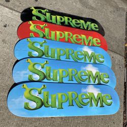 Supreme Shrek Skate Deck Set