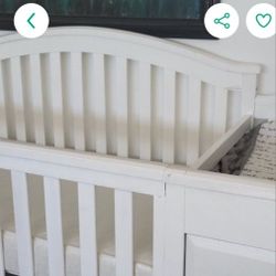 Baby Crib, Mattress, Changing Table 