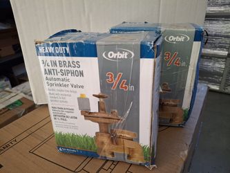 2 Brass Sprinkler Valves (New In Box)