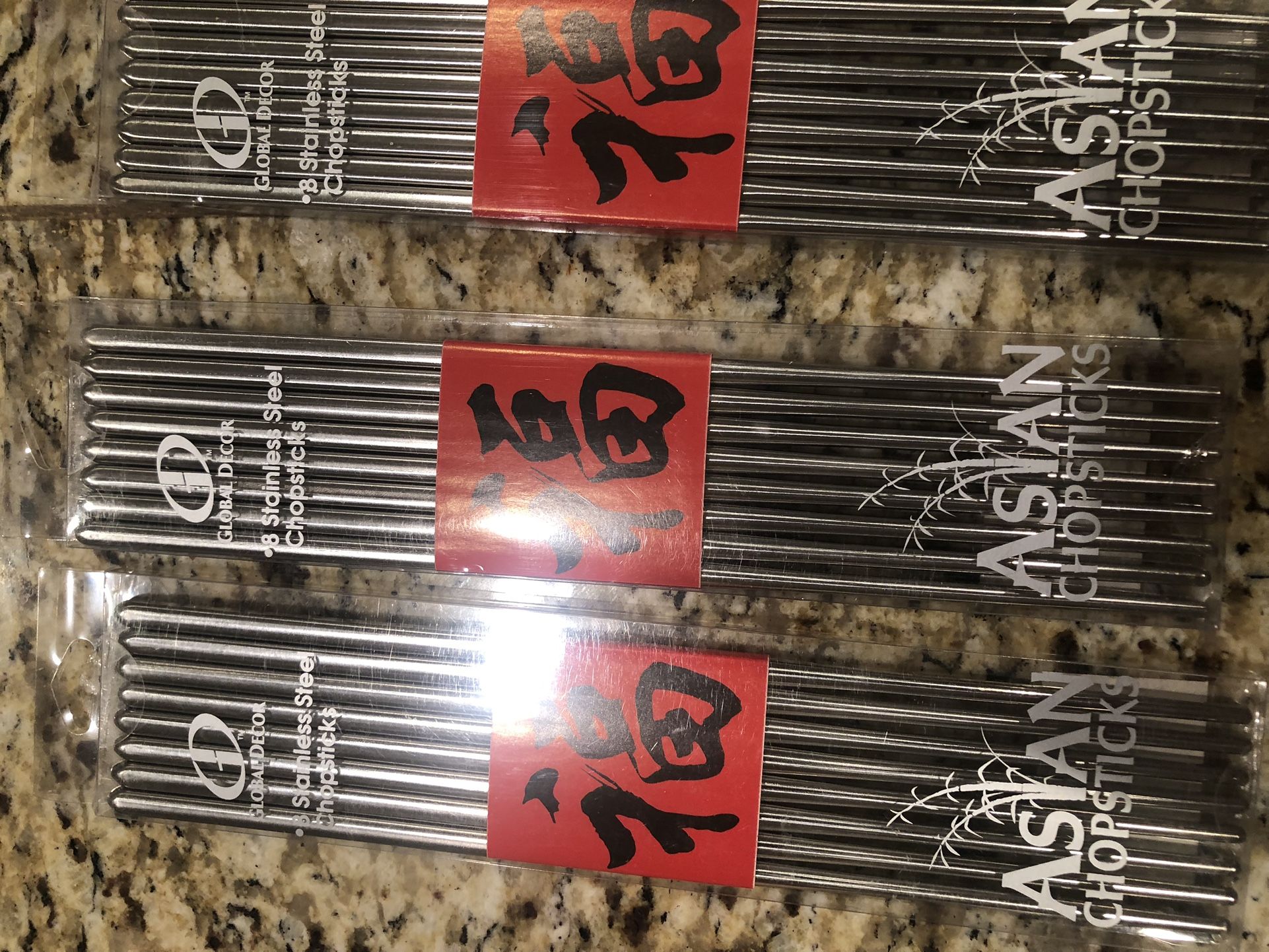 Set Of Stainless Steel Chopsticks….NEW