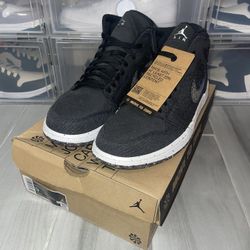 Jordan 1 Mid Crater Black - SIZE：9 M 