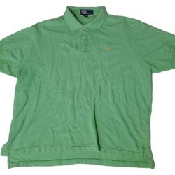 Polo Ralph Lauren Mens Kelly Green Button Up Shirt Short Sleeve M Stylish

