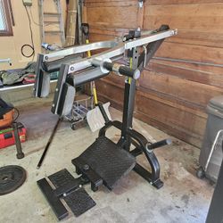 Powertec leverage squat calf raise machine