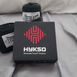 Hykso Punch Trackers For MMA/Boxing + Hand Wraps