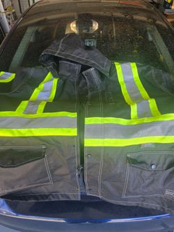 4xl tough duck safety rain coat