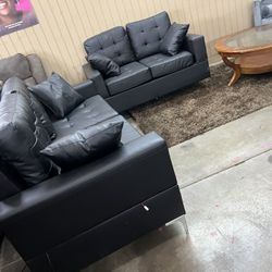 Learher Sofa Set 2 Pieces 