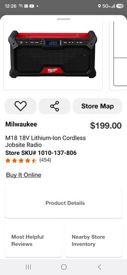 Milwaukee radio m18