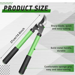 Brand New Bypass Loppers 15 Inch Bush and Tree Cutter, Thick Branch Cutter Gardening Loppers, High Carbon Steel Blade