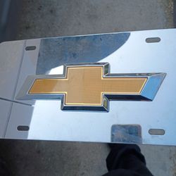 Chrome License Plate - New 