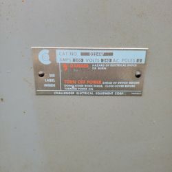 200amp Power Main Off