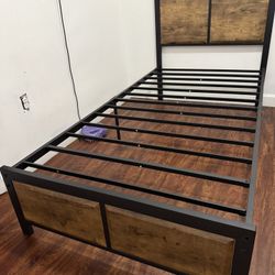 Twin Size Bed Frame And Mattress 