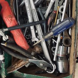 Tool box with specialty automotive equipment.