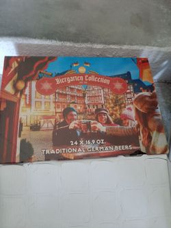 ADVENT GERMAN EMPTY BEER CANS...4 BOXES...24 EACH..96 CANS FROM 2021-2024...$50.00