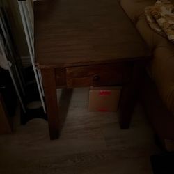 Wood Side Table