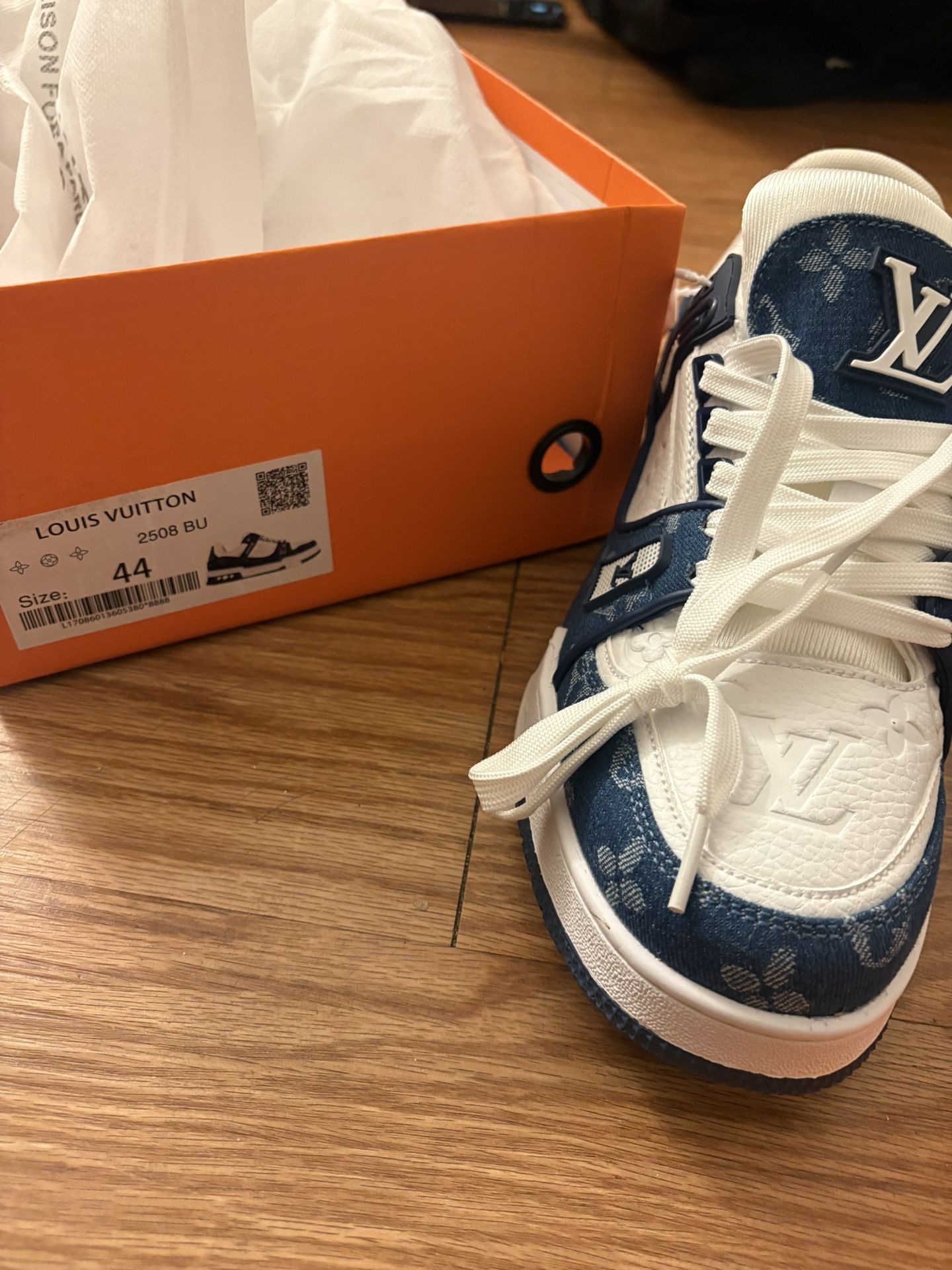 Louis Vuitton LV TrainerMonogram Denim white Blue