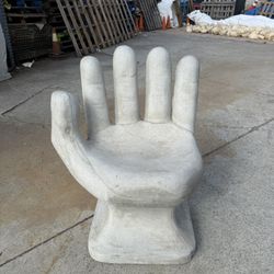 Large Concrete Hand Chair