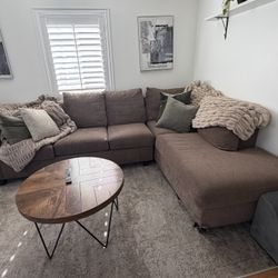 Free Brown Sectional 