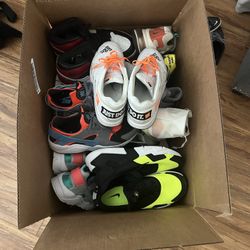 Size 11 Sneaker Lot 17 Pair Total $170 USED Nike, Jordan, New Balance And Converse 