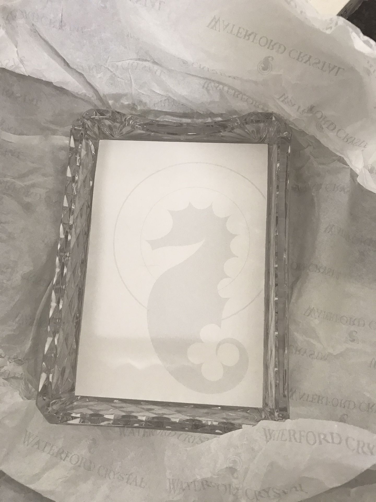 Beautiful Waterford crystal notepad holder and letter opener