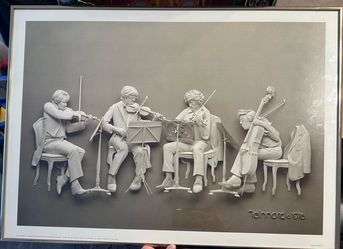 Siegbert  Reinhard 1976 The Rehearsal  Sculpture Art Print Metal Framed