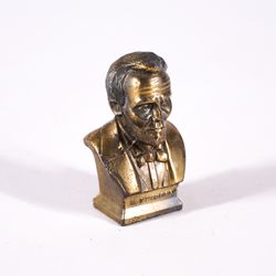 3" Metal President Abraham Lincoln Bust Figurine Statue Sculpture Artwork Art
