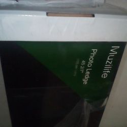 2 Black Floating Shelves 