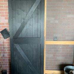Black Farmhouse barn door 36/84