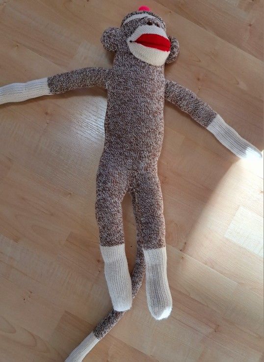 Sock Monkey Plush Stuffed Animal
