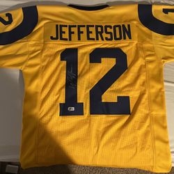 Rams Jersey Signed By Van Jefferson