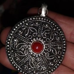 Circle Ruby Decorative Charm 